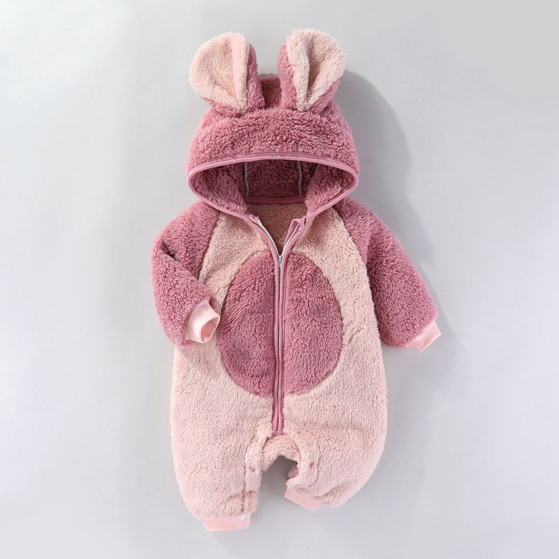 Varm babybody med fleecefoder