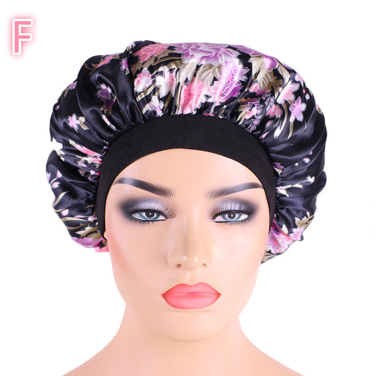 Sovmössa Satin Bonnet Print - Silk