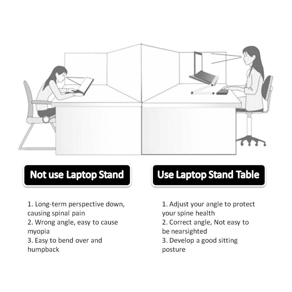 Laptopställ Vikbart Ergonomiskt - Bord