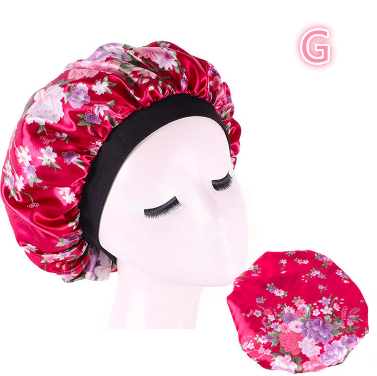 Sovmössa Satin Bonnet Print - Silk