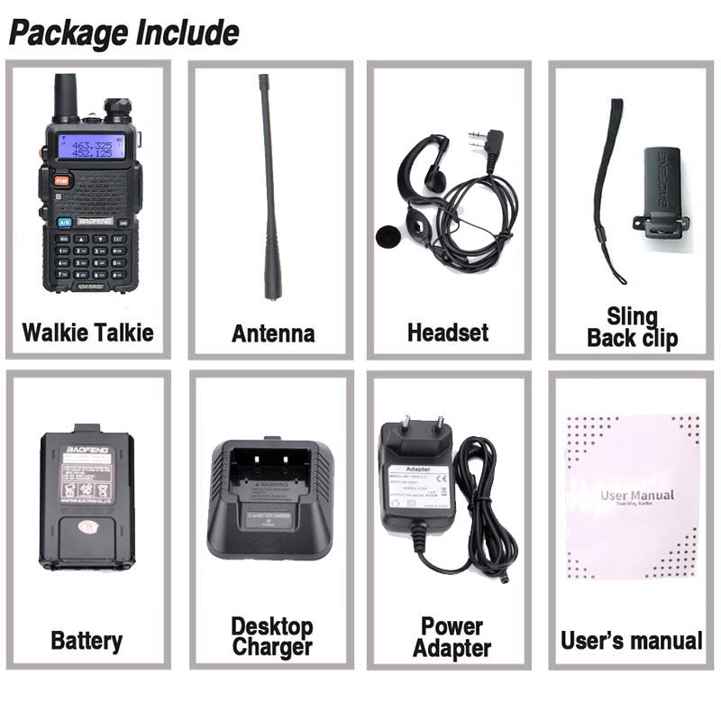 Walkie Talkie Baofeng UV-5R Dual Antenn