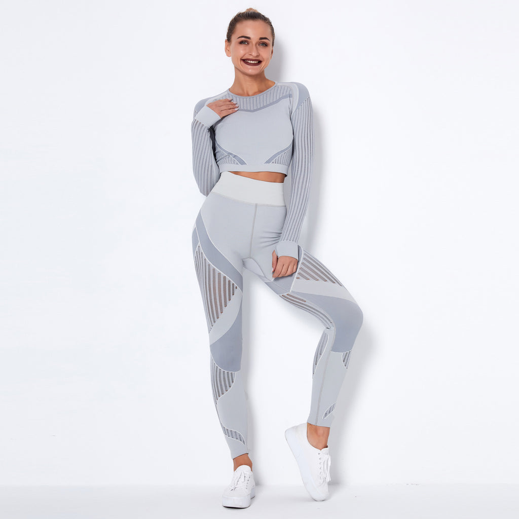 Yoga Set Långärmad Seamless - Absorberande