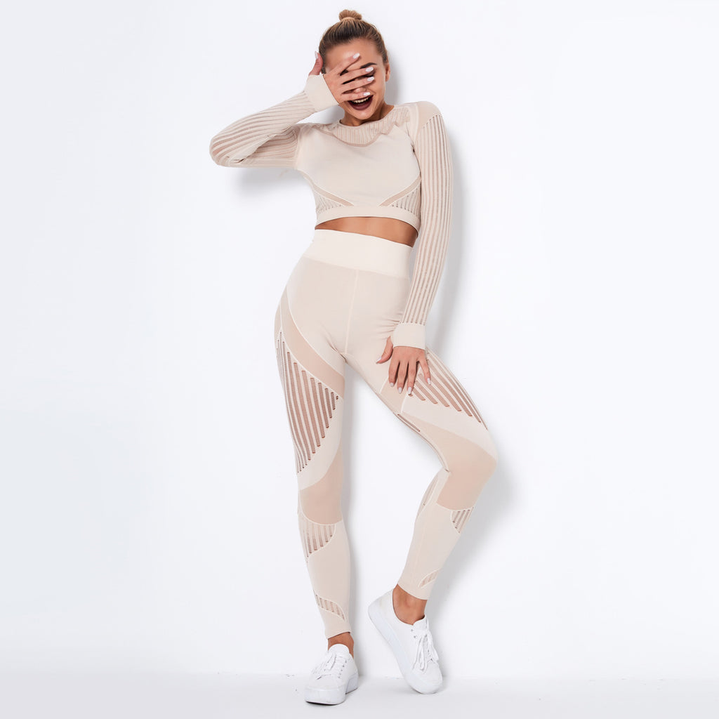 Yoga Set Långärmad Seamless - Absorberande