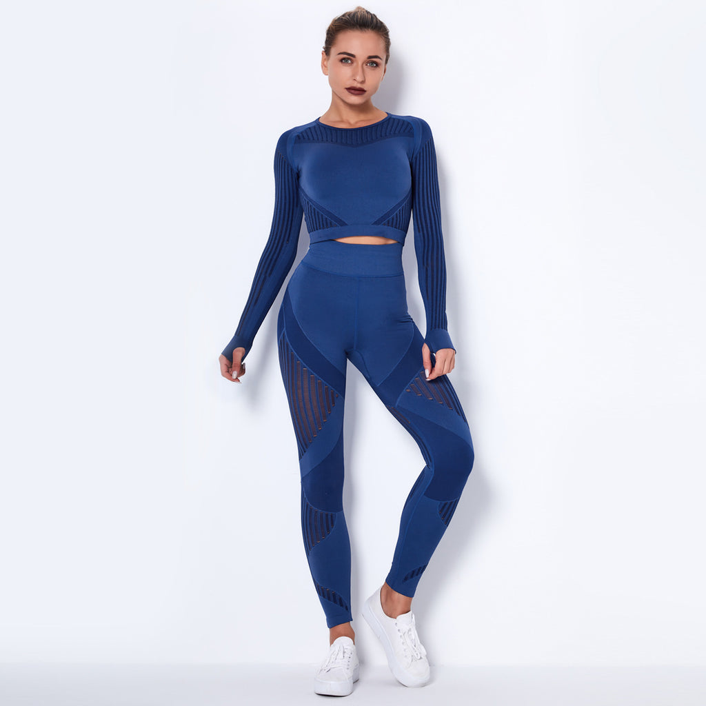 Yoga Set Långärmad Seamless - Absorberande