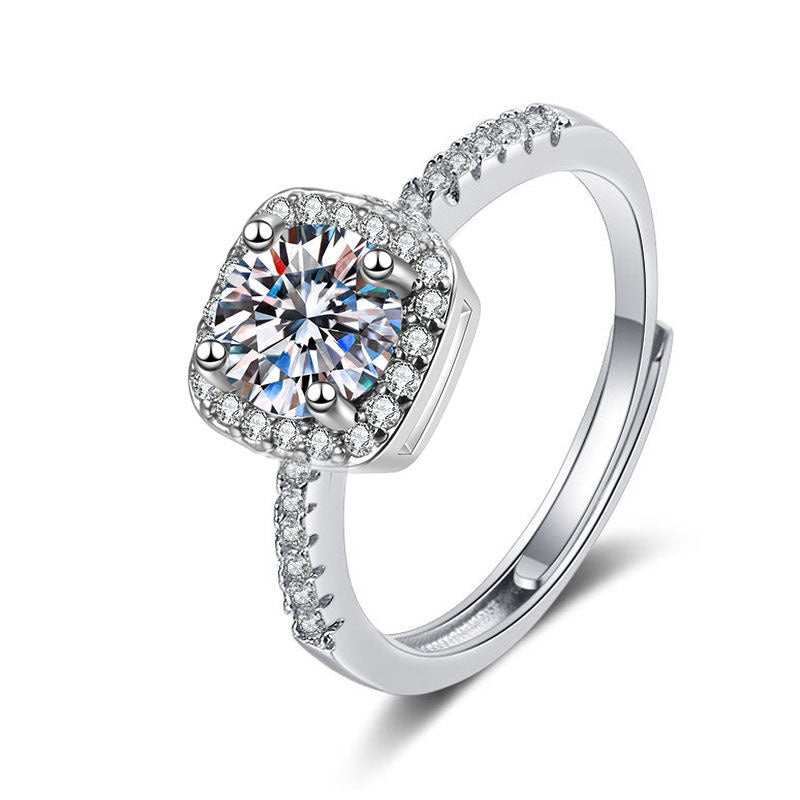 Ring Moissanite Dam Imitation - Diamant