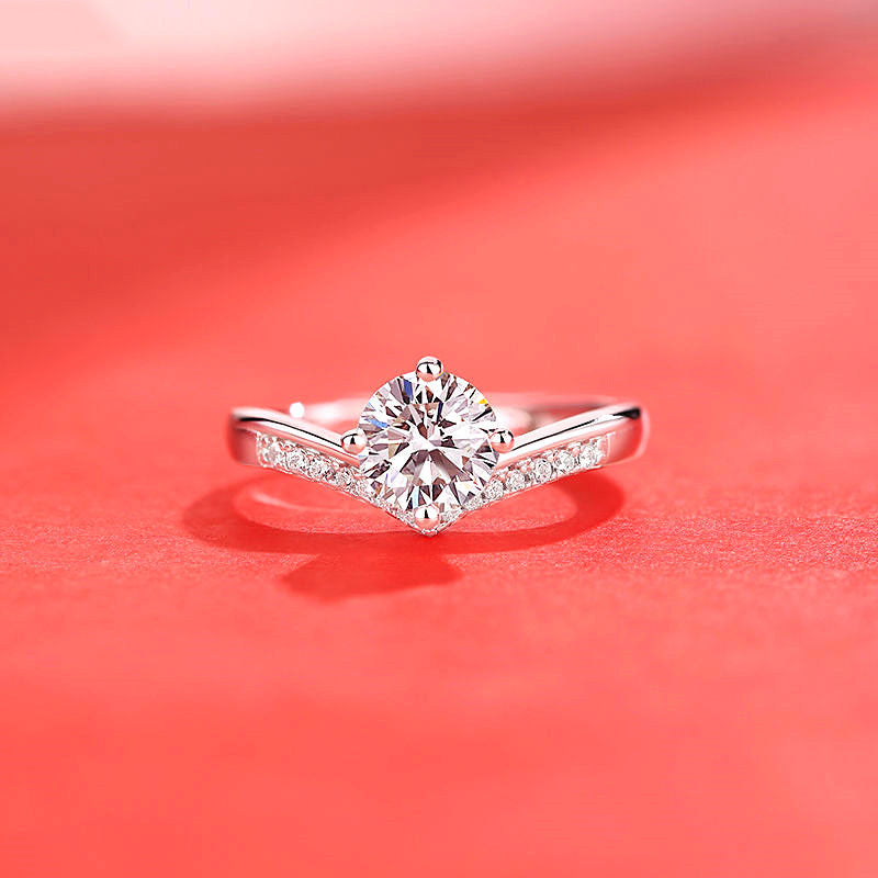 Ring Moissanite Dam Imitation - Diamant