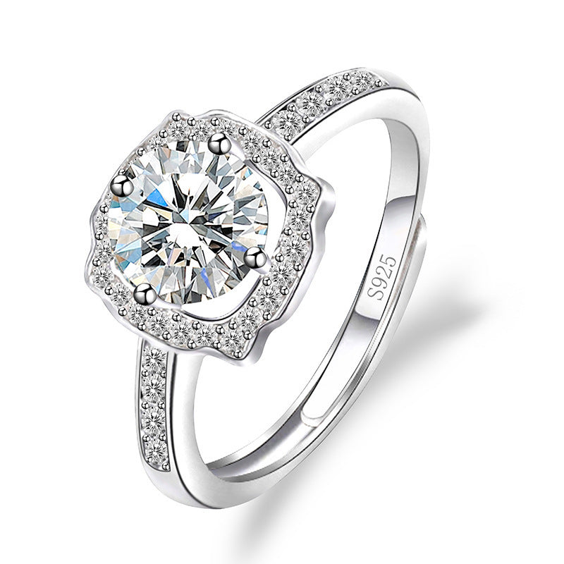 Ring Moissanite Dam Imitation - Diamant