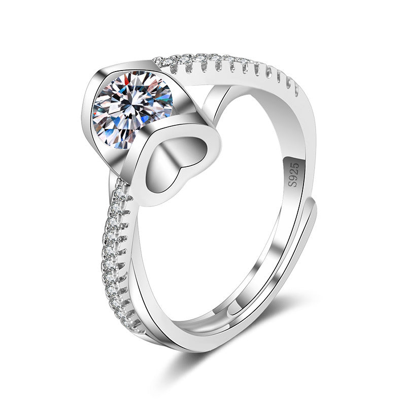 Ring Moissanite Dam Imitation - Diamant