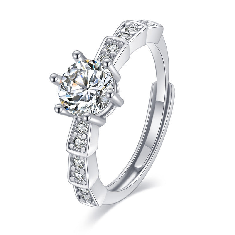 Ring Moissanite Dam Imitation - Diamant