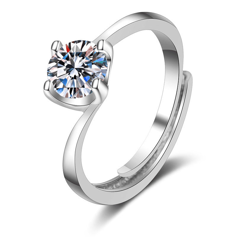 Ring Moissanite Dam Imitation - Diamant