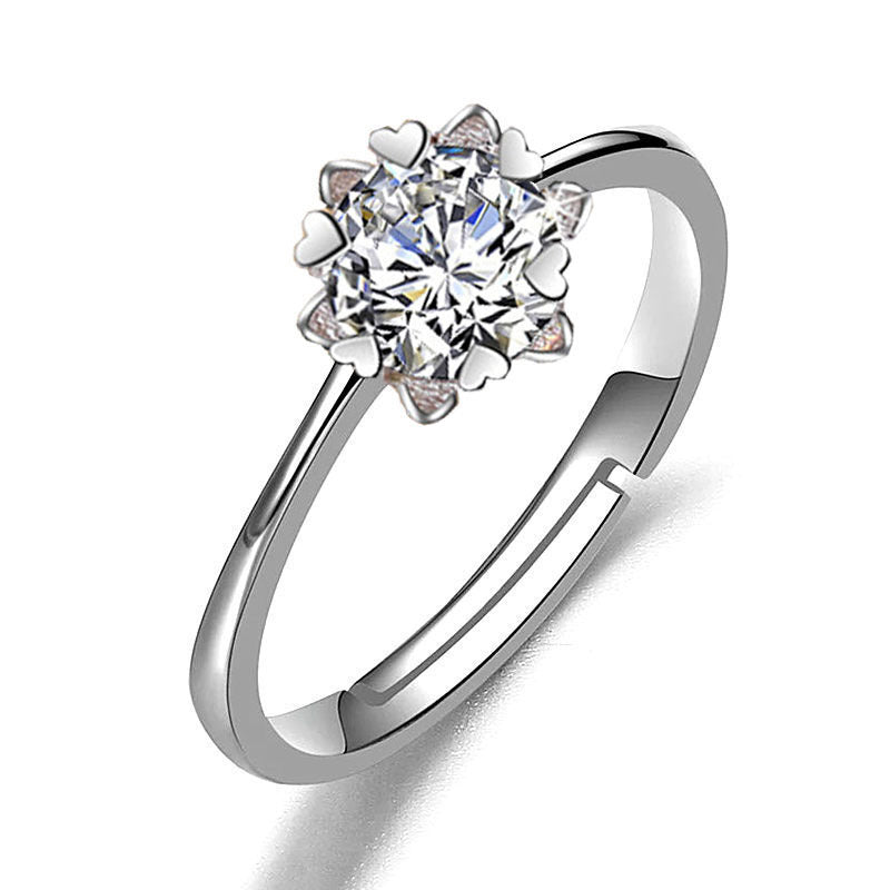 Ring Moissanite Dam Imitation - Diamant