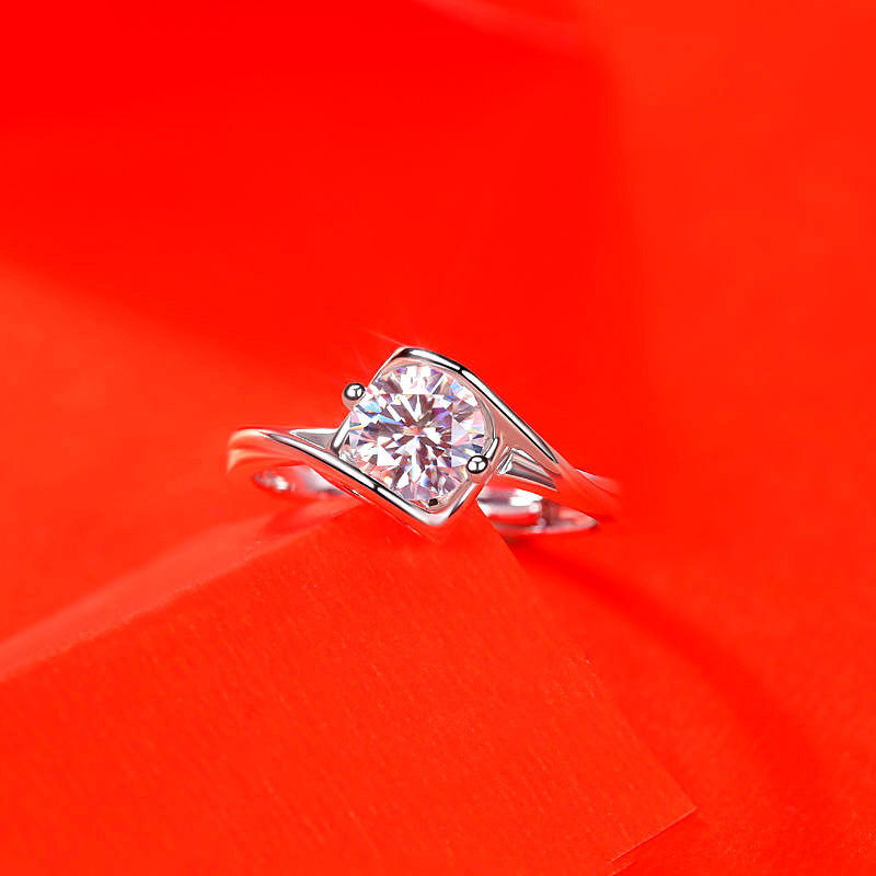 Ring Moissanite Dam Imitation - Diamant