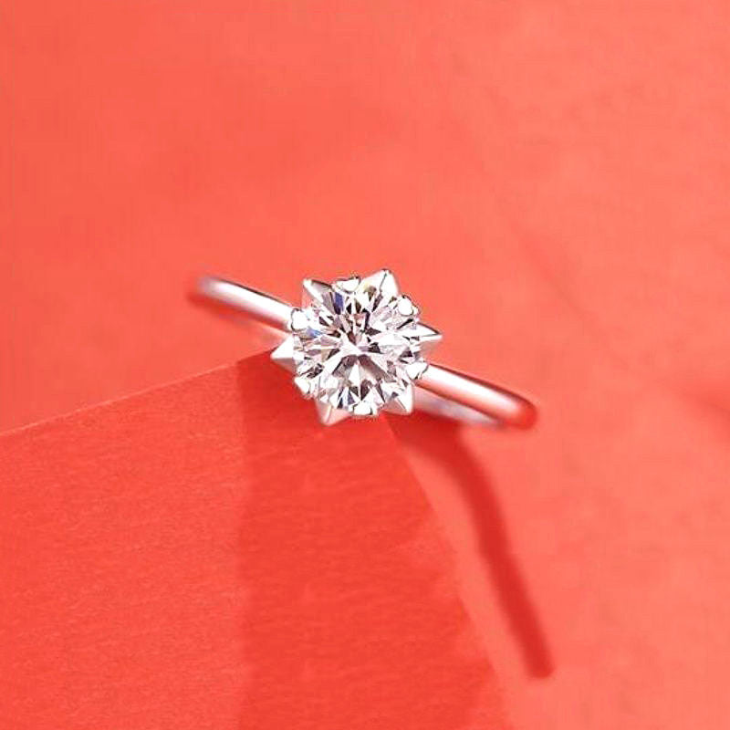 Ring Moissanite Dam Imitation - Diamant