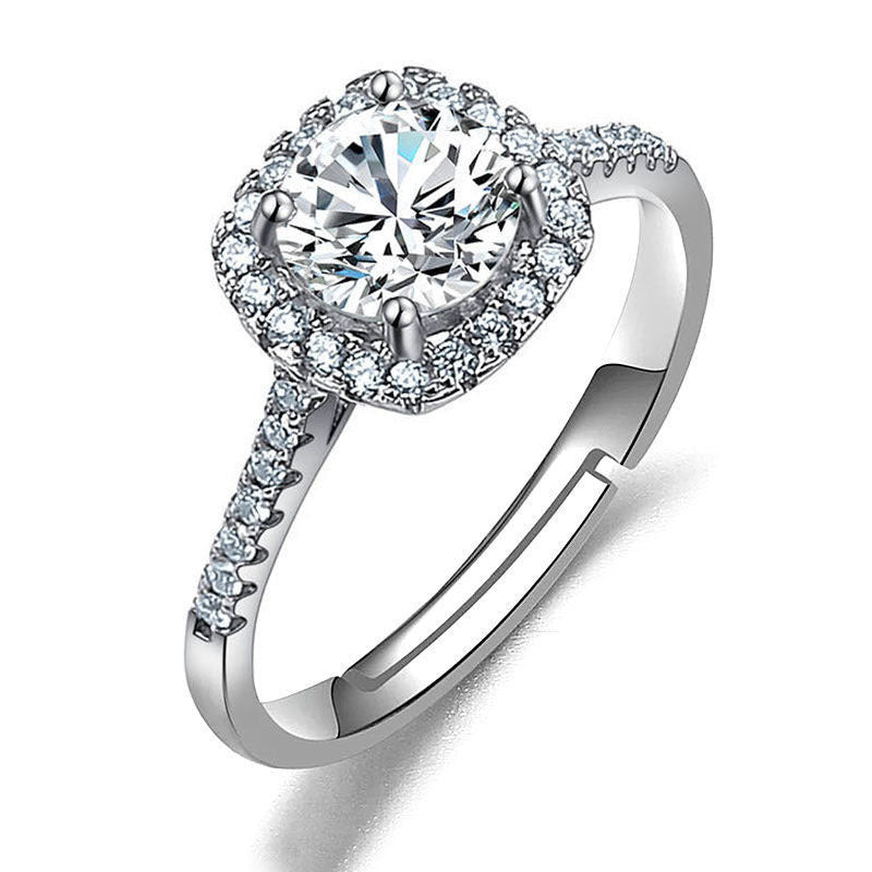 Ring Moissanite Dam Imitation - Diamant