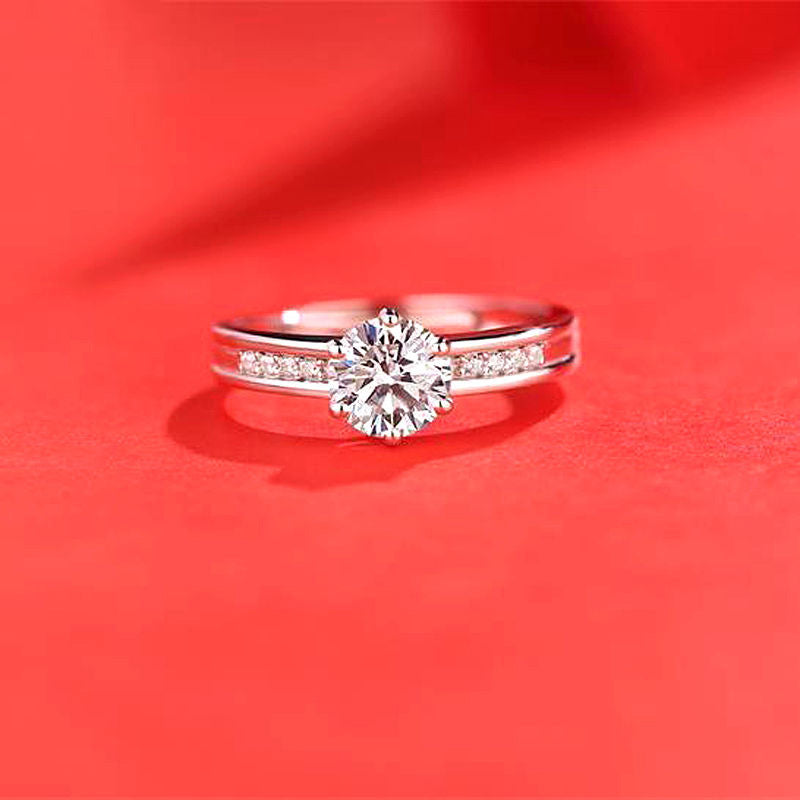 Ring Moissanite Dam Imitation - Diamant