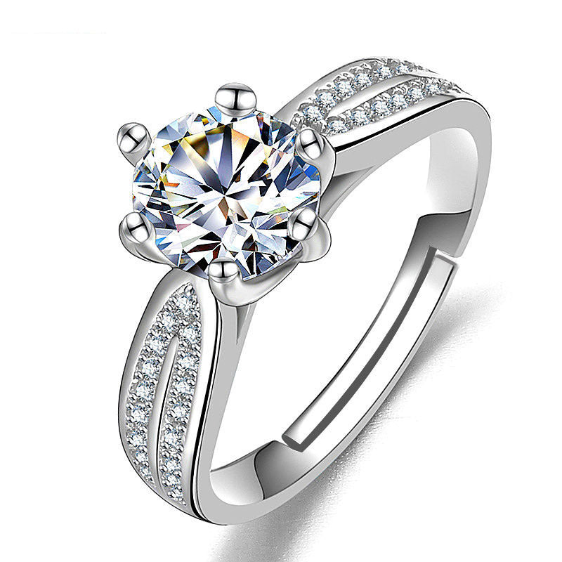 Ring Moissanite Dam Imitation - Diamant