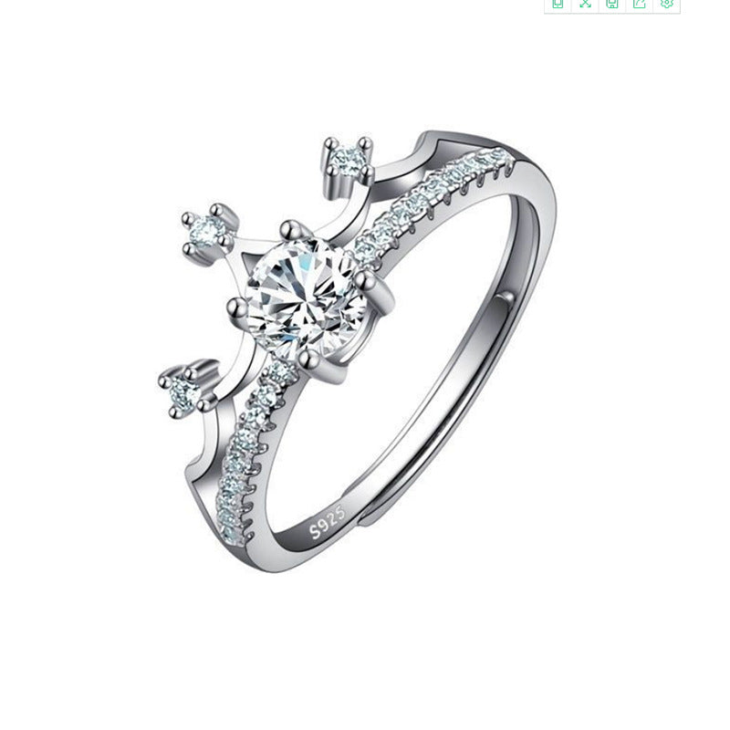 Ring Moissanite Dam Imitation - Diamant