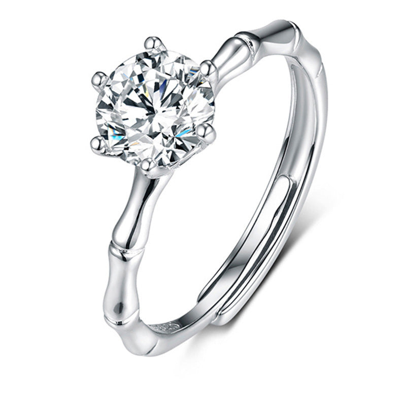Ring Moissanite Dam Imitation - Diamant