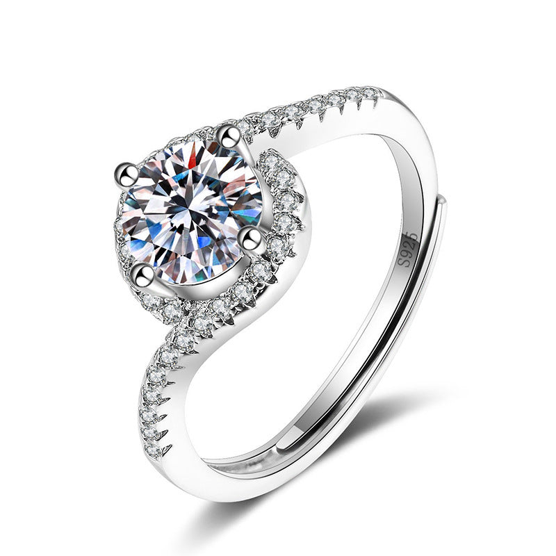 Ring Moissanite Dam Imitation - Diamant