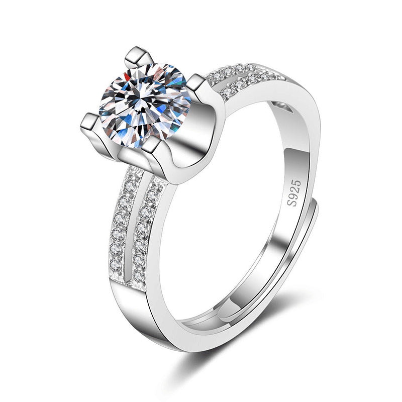Ring Moissanite Dam Imitation - Diamant