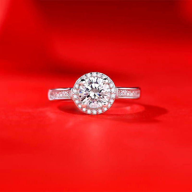 Ring Moissanite Dam Imitation - Diamant