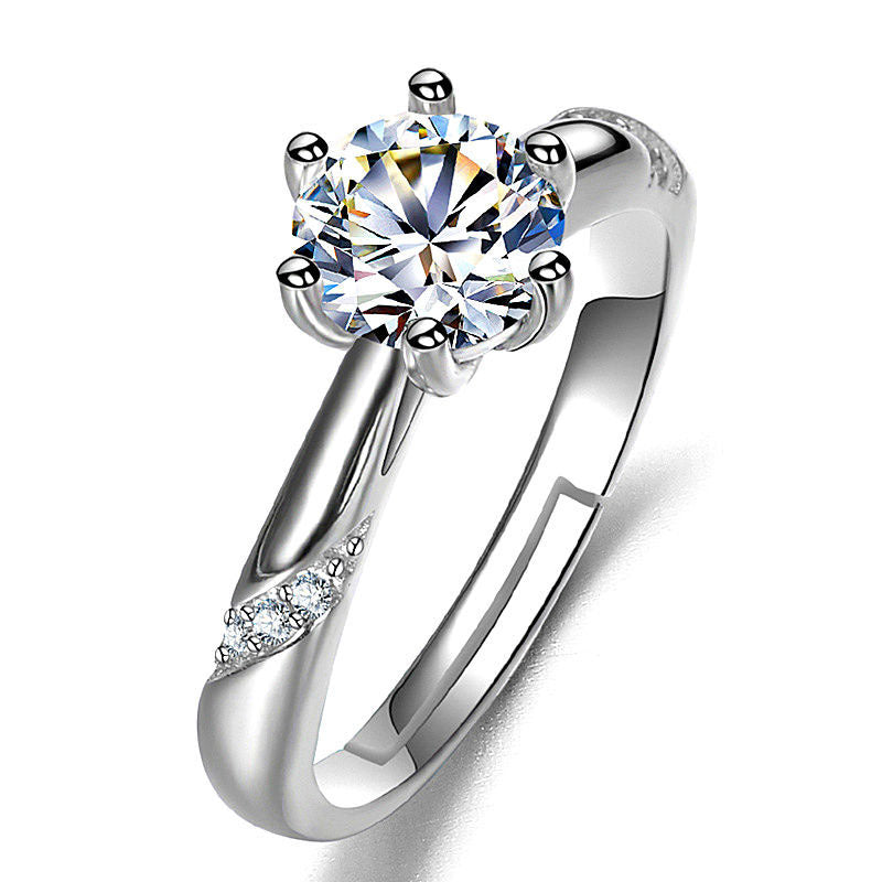 Ring Moissanite Dam Imitation - Diamant