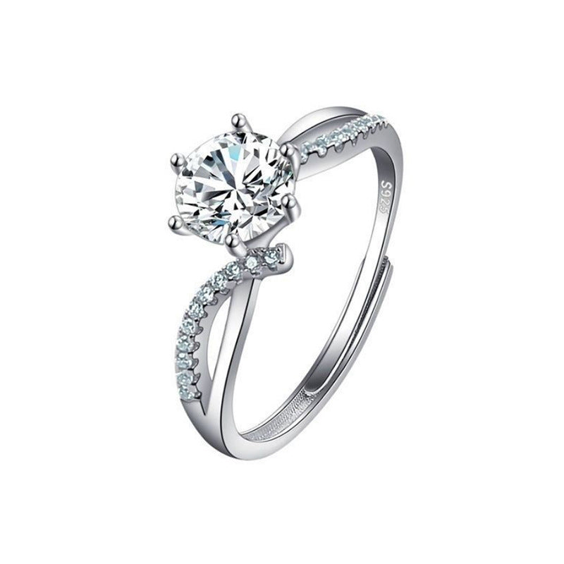 Ring Moissanite Dam Imitation - Diamant