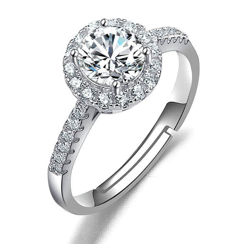 Ring Moissanite Dam Imitation - Diamant