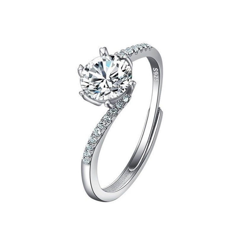 Ring Moissanite Dam Imitation - Diamant