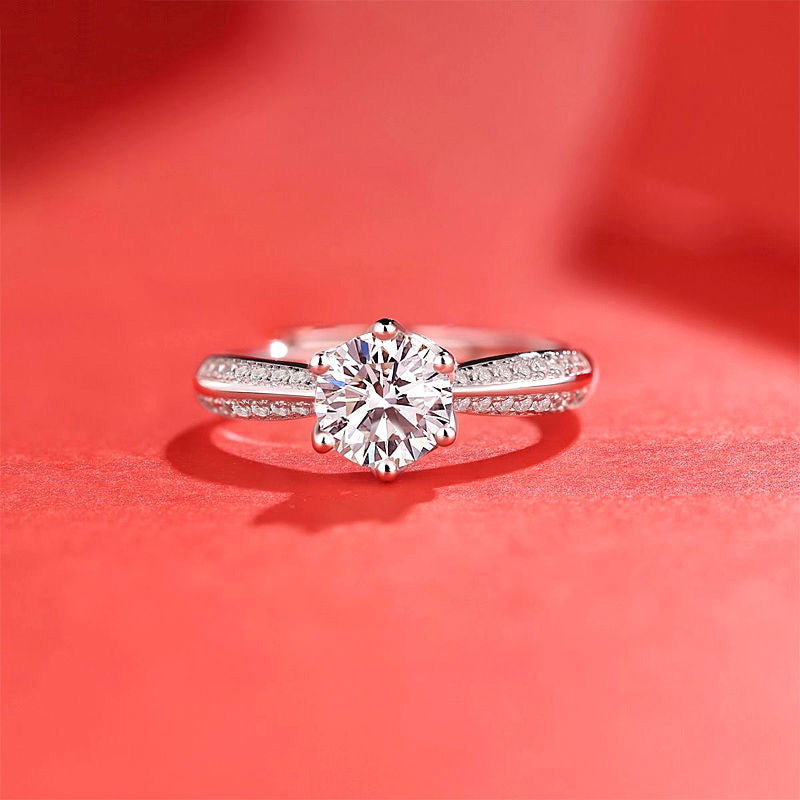 Ring Moissanite Dam Imitation - Diamant