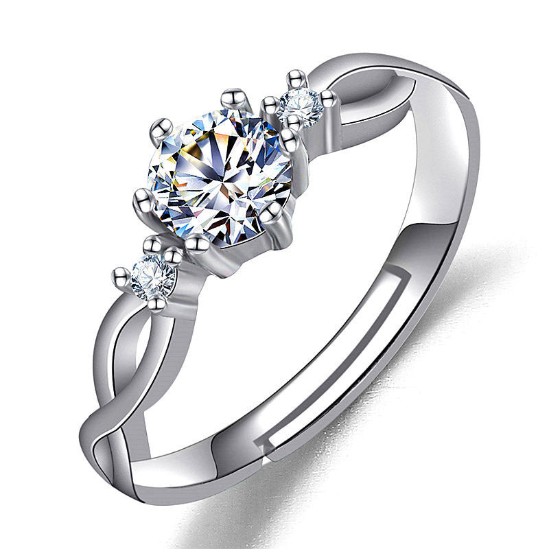 Ring Moissanite Dam Imitation - Diamant