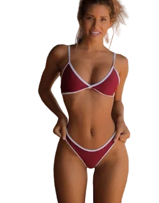 Trekantsbikini – enfärgad
