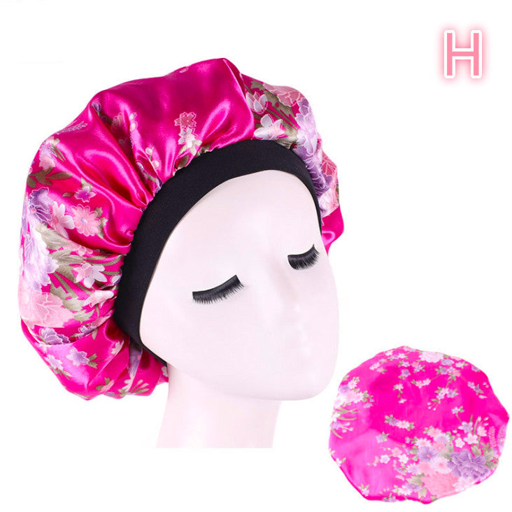 Sovmössa Satin Bonnet Print - Silk