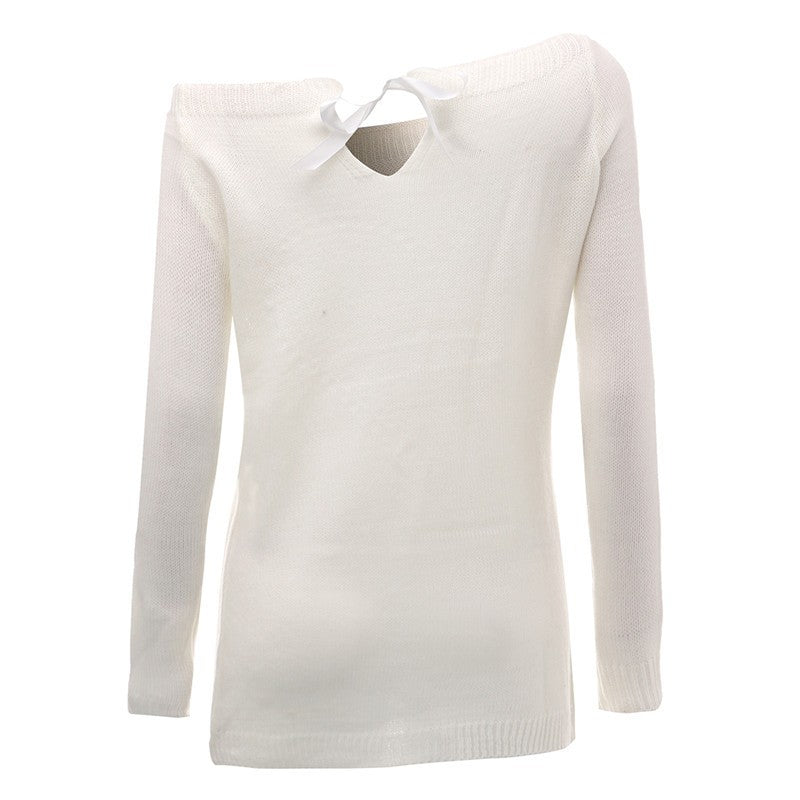 Stickad pullover för dam