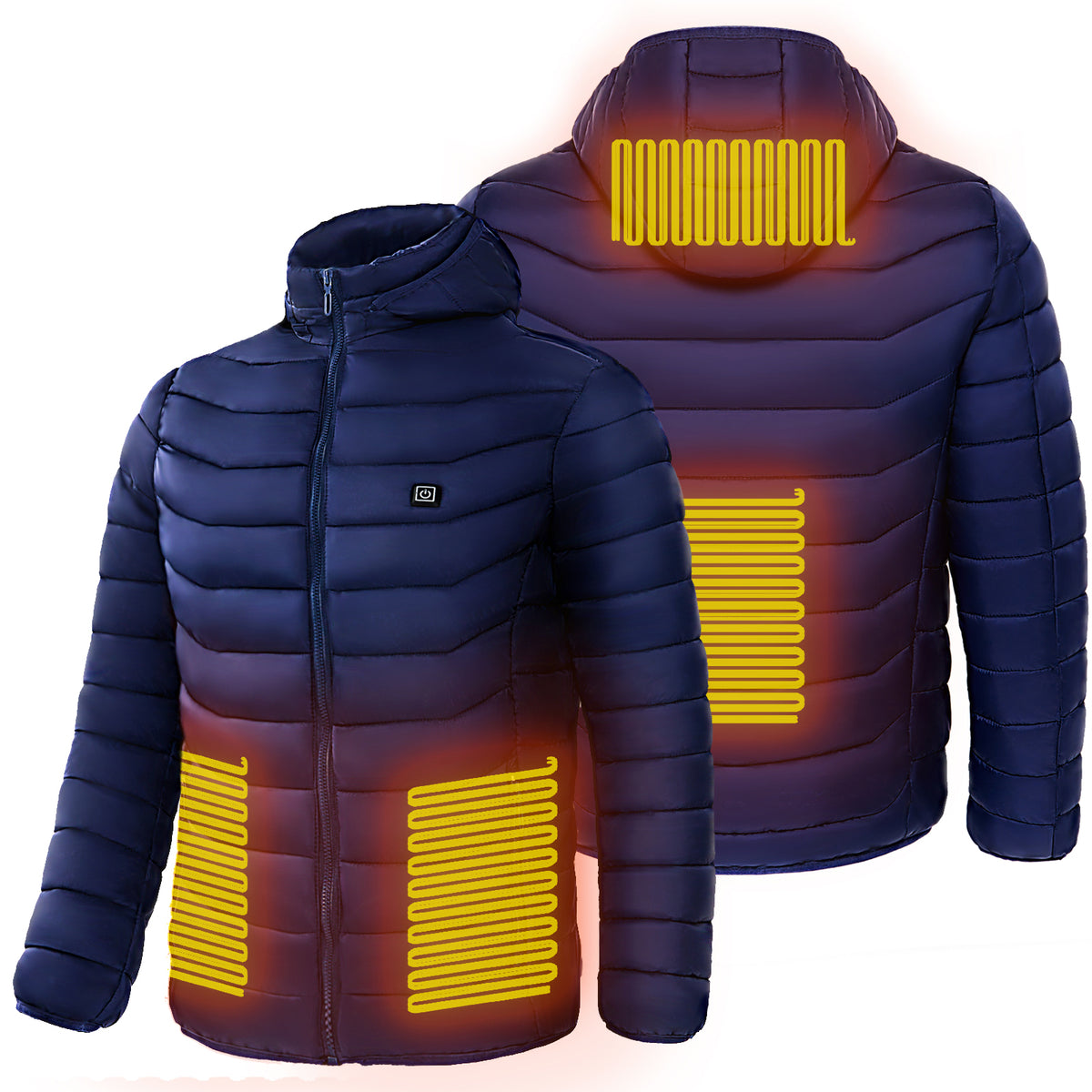 Värmejacka Herr Elektrisk 9 Zoner - Puffer