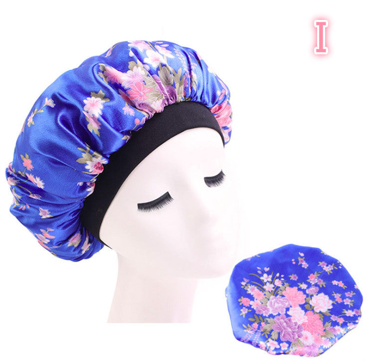 Sovmössa Satin Bonnet Print - Silk