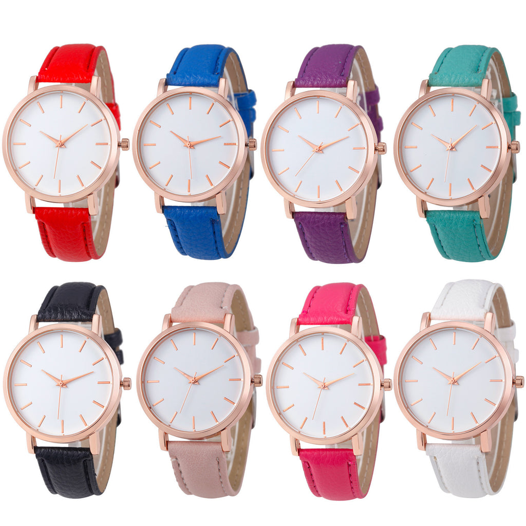 Quartz Klocka Unisex - Enkel