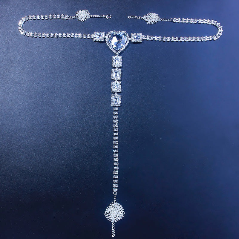 Body chain med strass