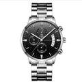 Armbandsur Herr Stål Quartz Kalender