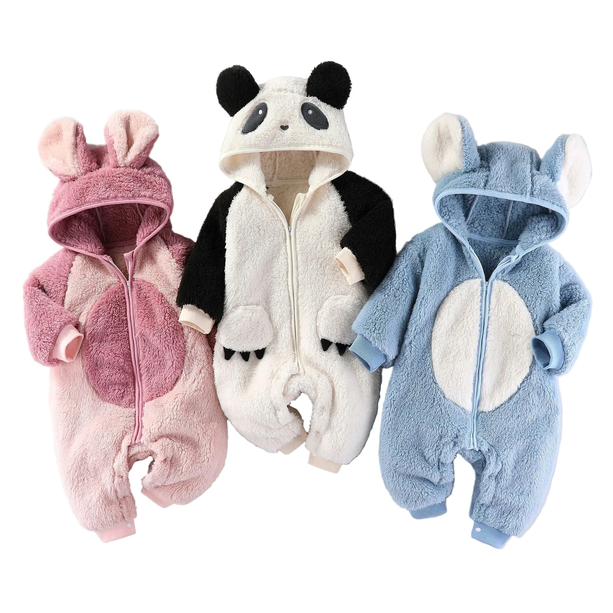 Varm babybody med fleecefoder