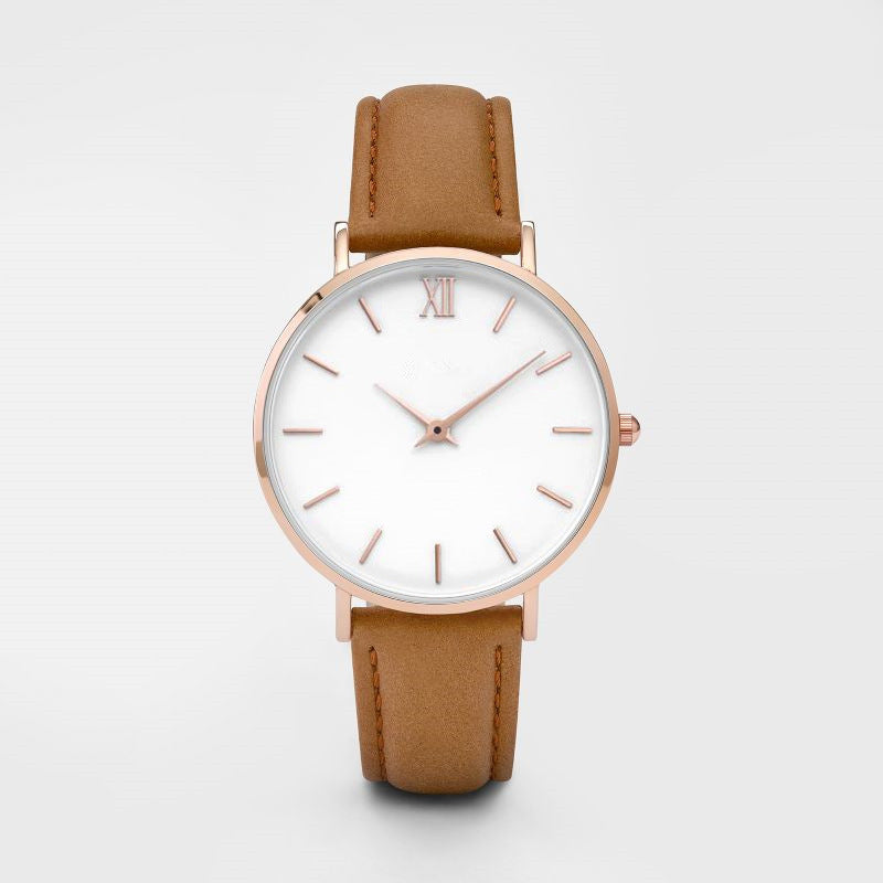 Quartz Klocka Unisex - Enkel