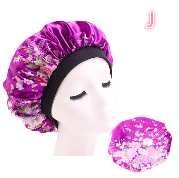 Sovmössa Satin Bonnet Print - Silk