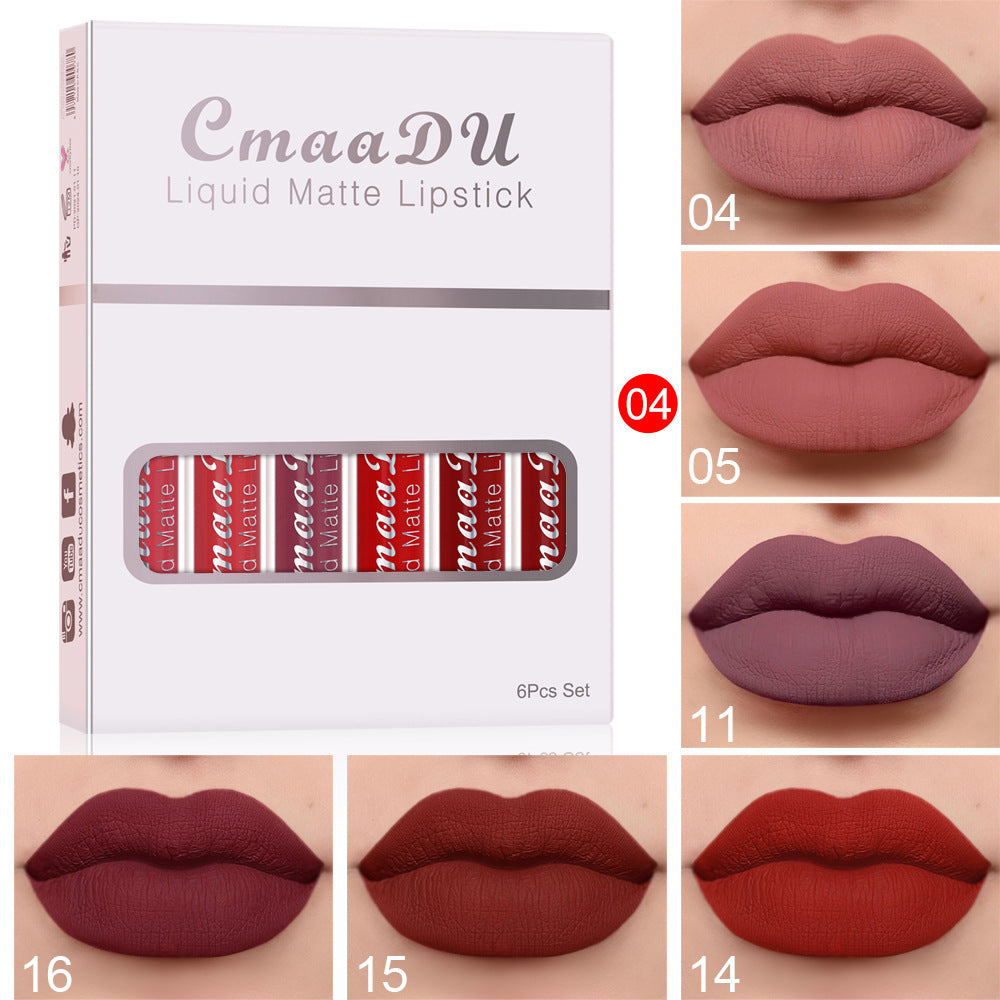 Läppstift Set 6-pack Matt Vattentät