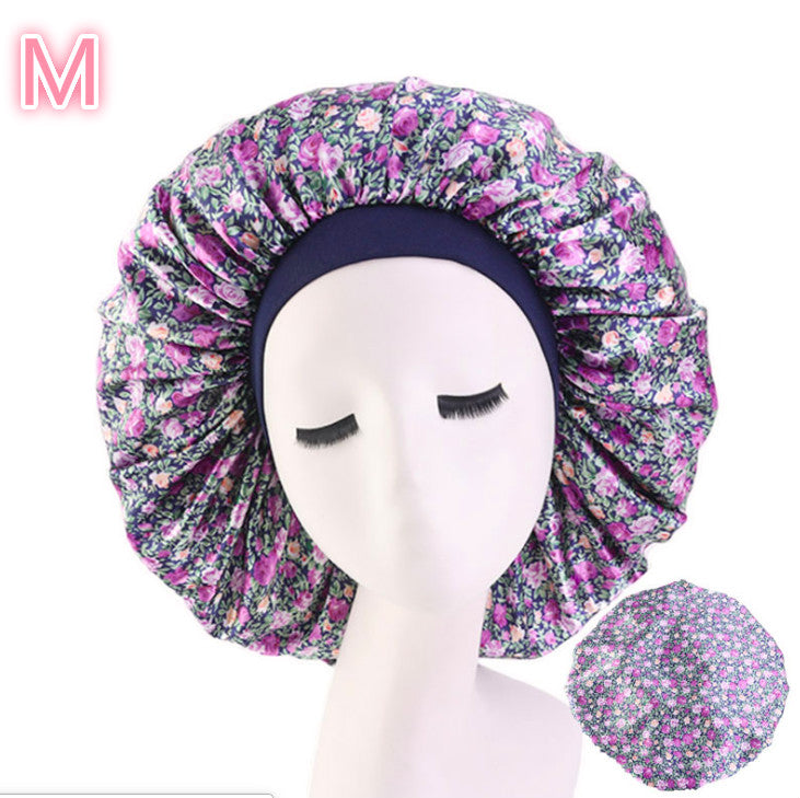 Sovmössa Satin Bonnet Print - Silk