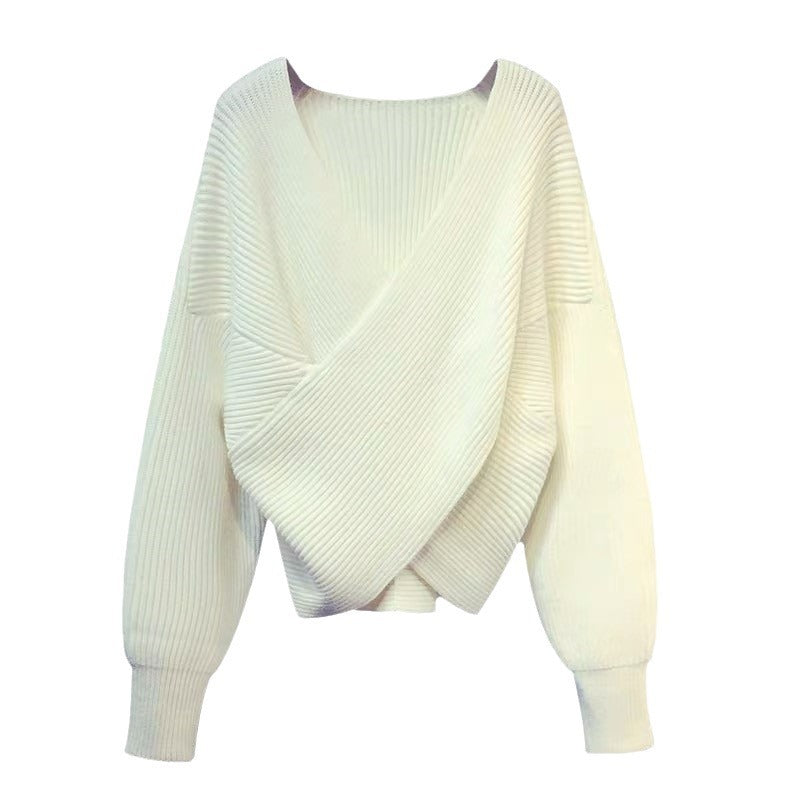 Lös batwing-tröja för dam