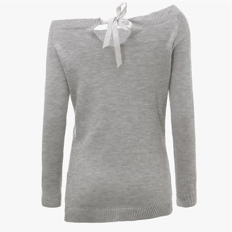 Stickad pullover för dam