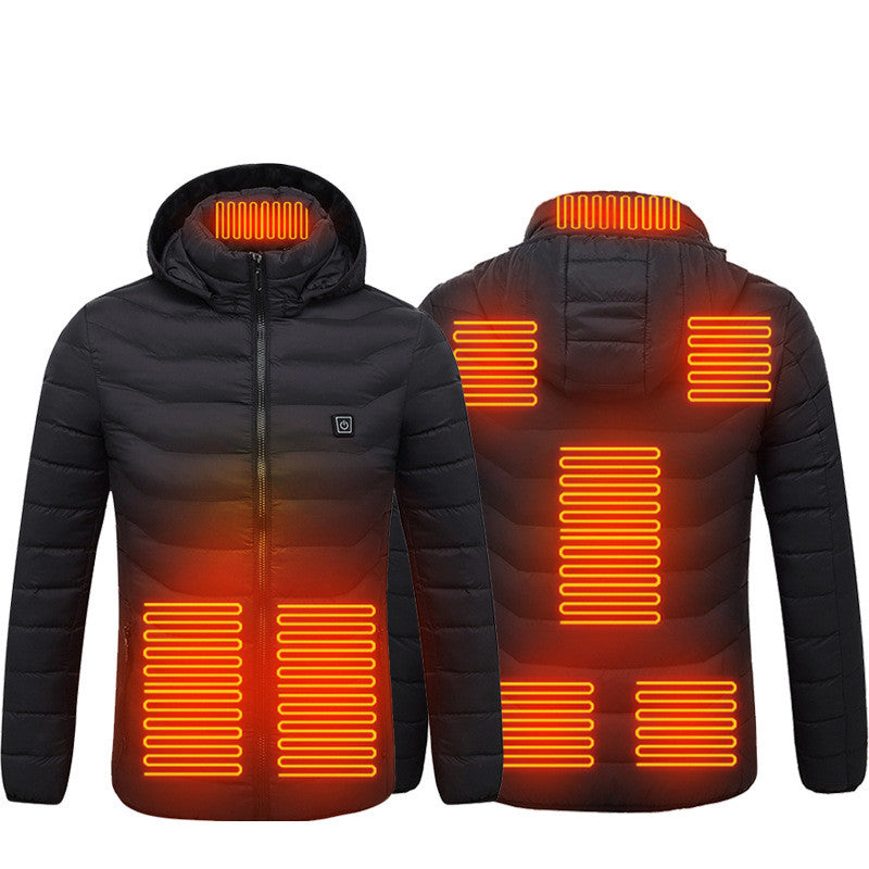 Värmejacka Herr Elektrisk 9 Zoner - Puffer