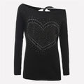 Stickad pullover för dam