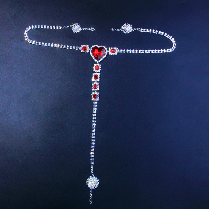 Body chain med strass