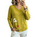 Blommig blus i linneblandning
